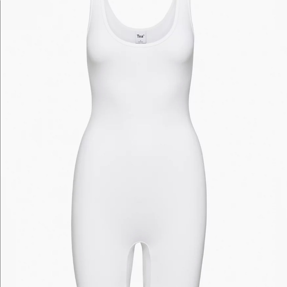 ARITZIA Tna CARRERA ROMPER WHITE